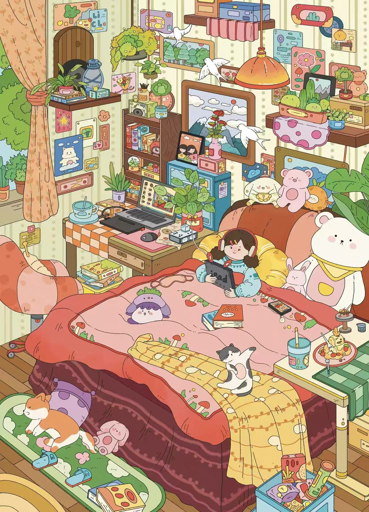 My Little Bedroom DIY 3D Sticker Collection - Cute Miniature Scenes