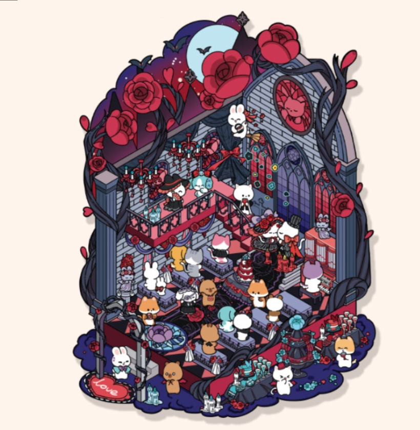 Wedding Collection DIY 3D Scene Stickers 9 Unique Designs