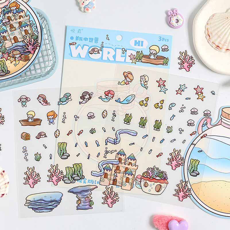 Realm of Dreams Scene Stickers - 4 Lovely Miniature Scenes