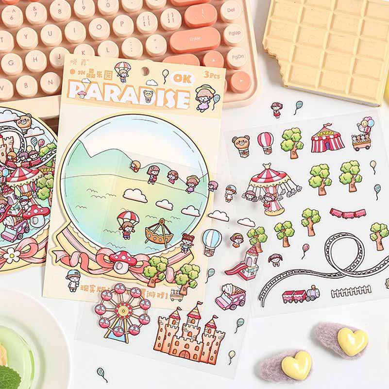Realm of Dreams Scene Stickers - 4 Lovely Miniature Scenes