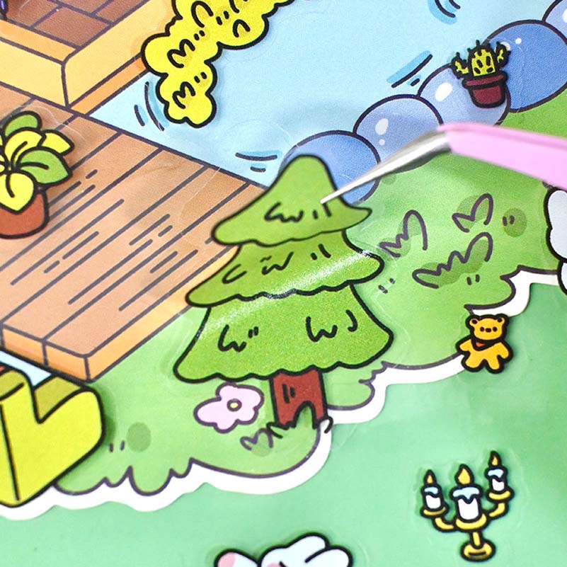 Fantasy House 1.0 DIY 3D Scene Stickers 2 Cute Miniature Scenes