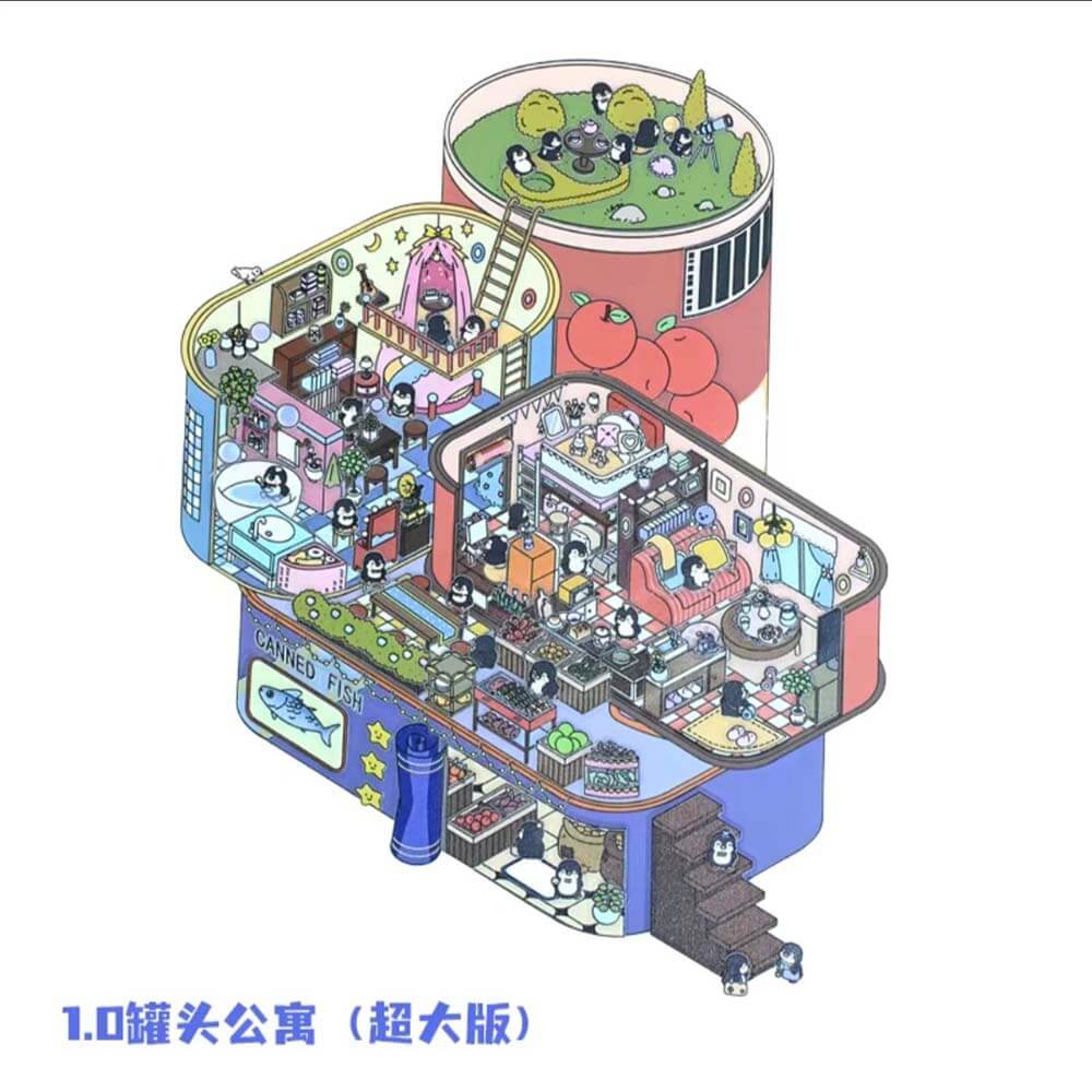 Fantasy House 1.0 DIY 3D Scene Stickers 2 Cute Miniature Scenes
