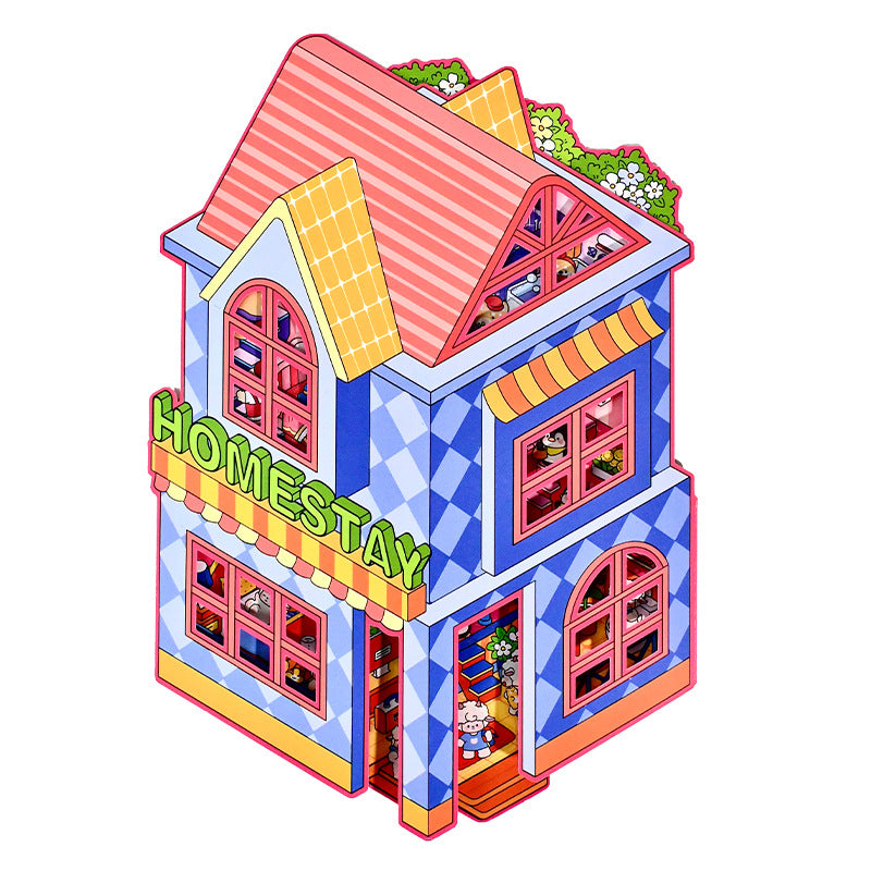 Artsy Hideouts DIY 3D Scene Stickers 2 Cute Miniature Scenes