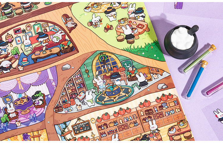 Apartment Theme DIY 3D Scene Stickers 2 Cute Miniature Scenes
