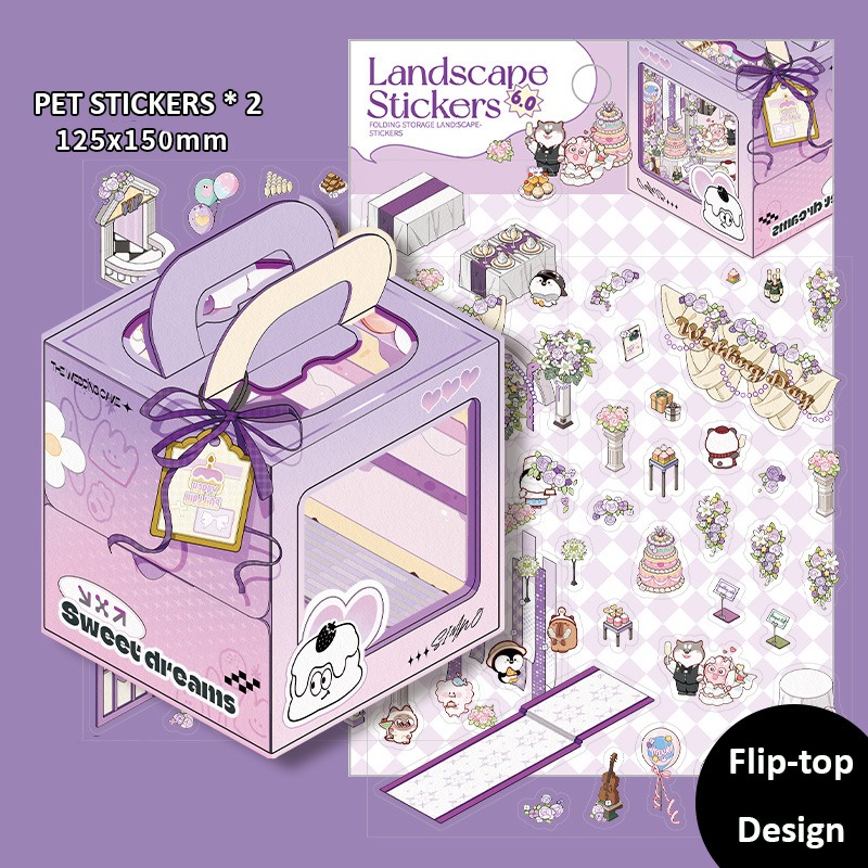 Wedding Collection DIY 3D Scene Stickers 9 Unique Designs