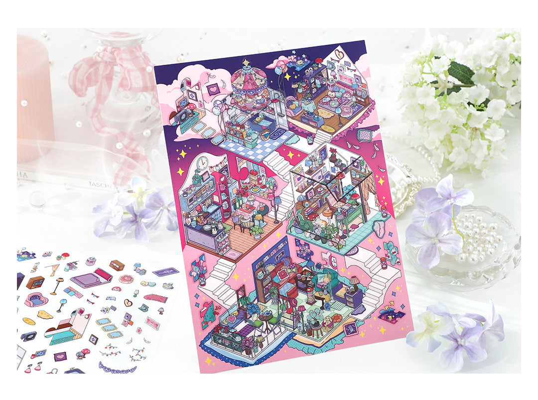 Plus My Cottage DIY 3D Scene Stickers 2 Cute Miniature Scenes