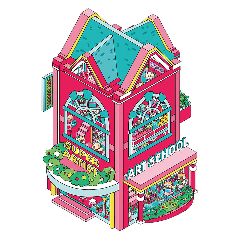 Artsy Hideouts DIY 3D Scene Stickers 2 Cute Miniature Scenes